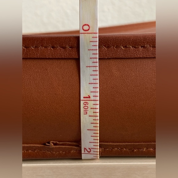 Classic Caramel Leather Crossbody Bag by Hunt Club - Picture 13 of 13